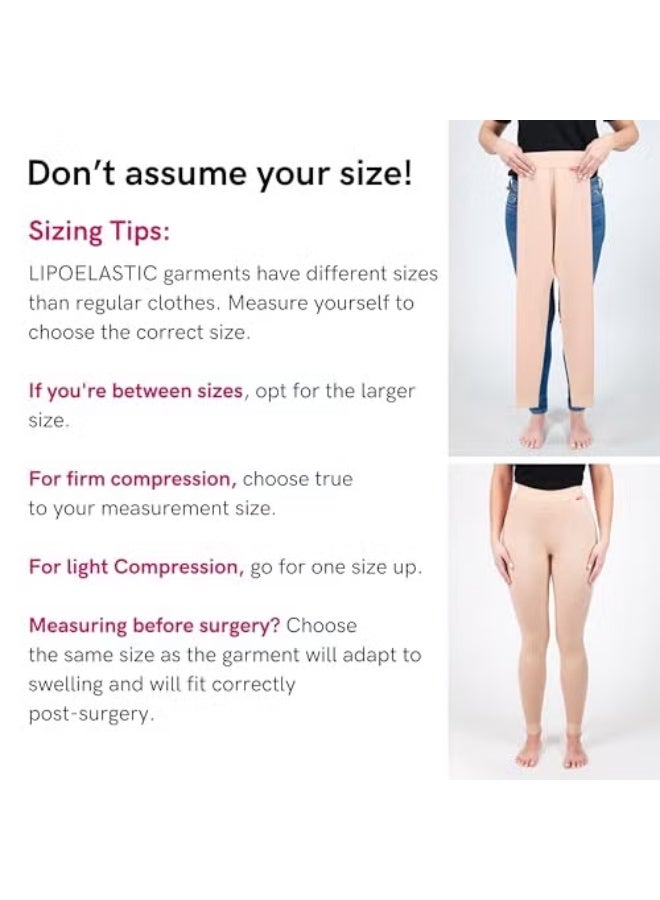 LIPOELASTIC VF Body Variant – Liposuction Compression Garment, Postpartum Belly Binder, Full Body Girdle for Women (Natural, - Image 4